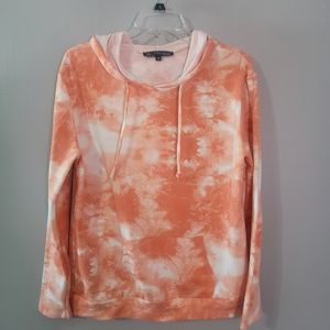 B Flawless Orange Tie-dye Hoodie. Sz. Med